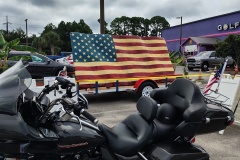 Harleys and Old Glory!!